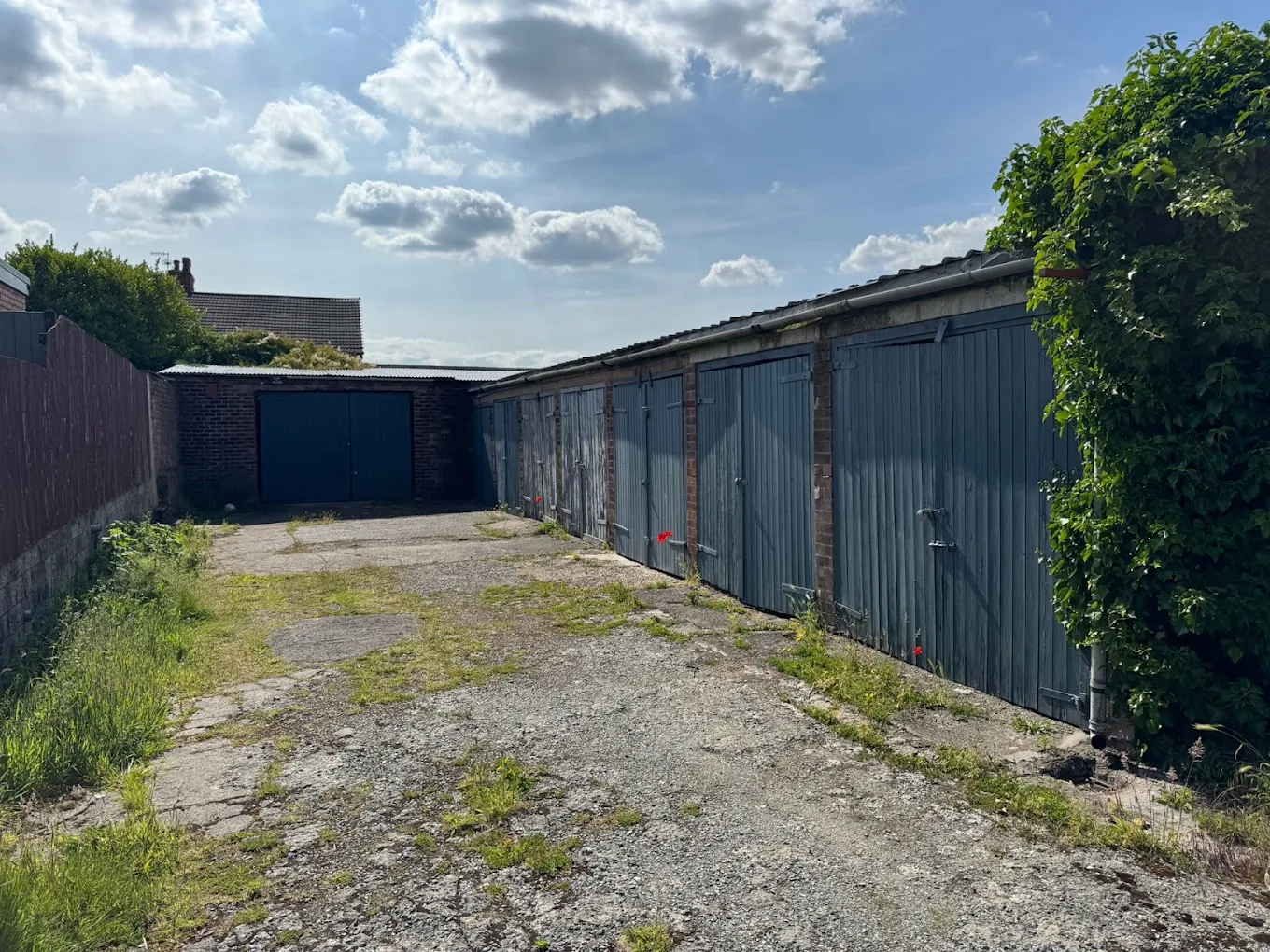 Secure lock-up garage to rent on Heathbank Road, Wirral brick construction